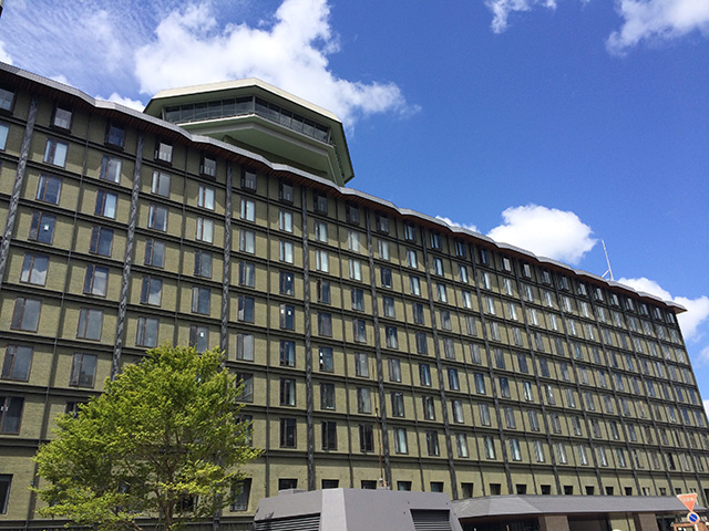 京都某ホテル｜アクロスや金属パネルやアルミパネル等を使用材として用いた施工例です。